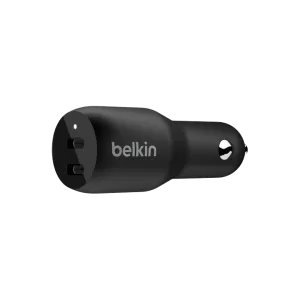 Belkin BoostCHARGE TM Dual USB-C TM Car Charger 36W