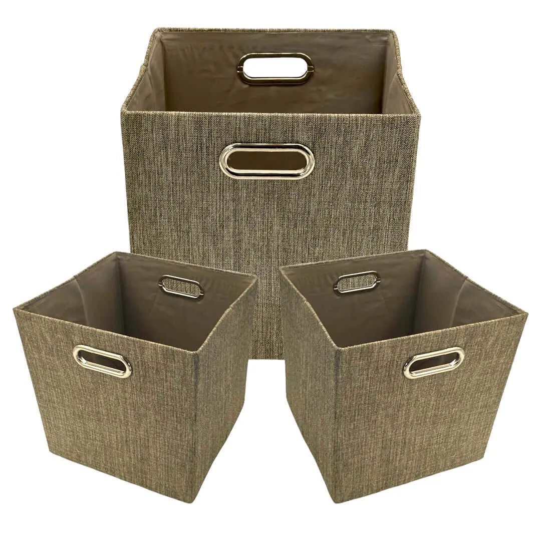 Cube Storage Bin - Brown