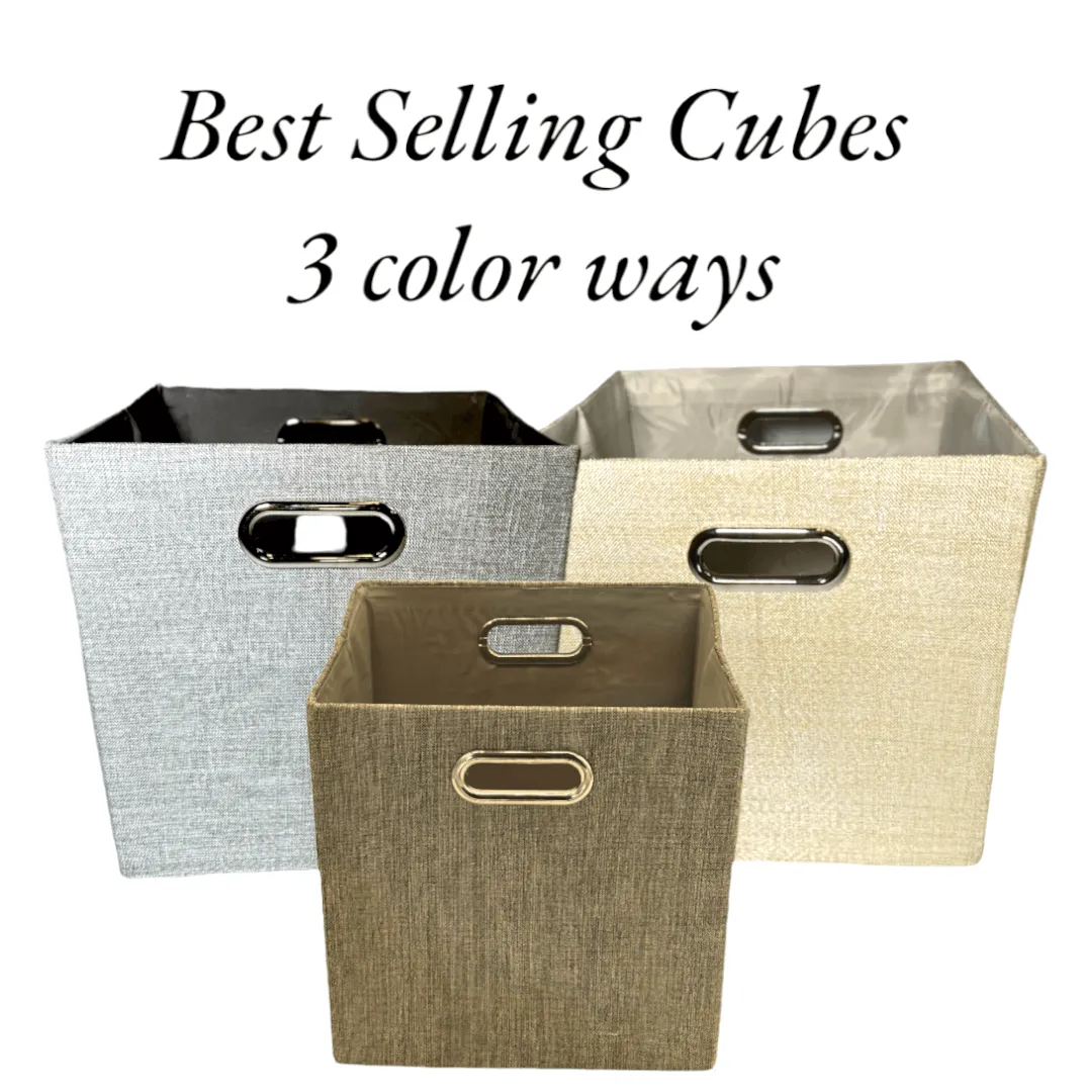 Cube Storage Bin - Brown