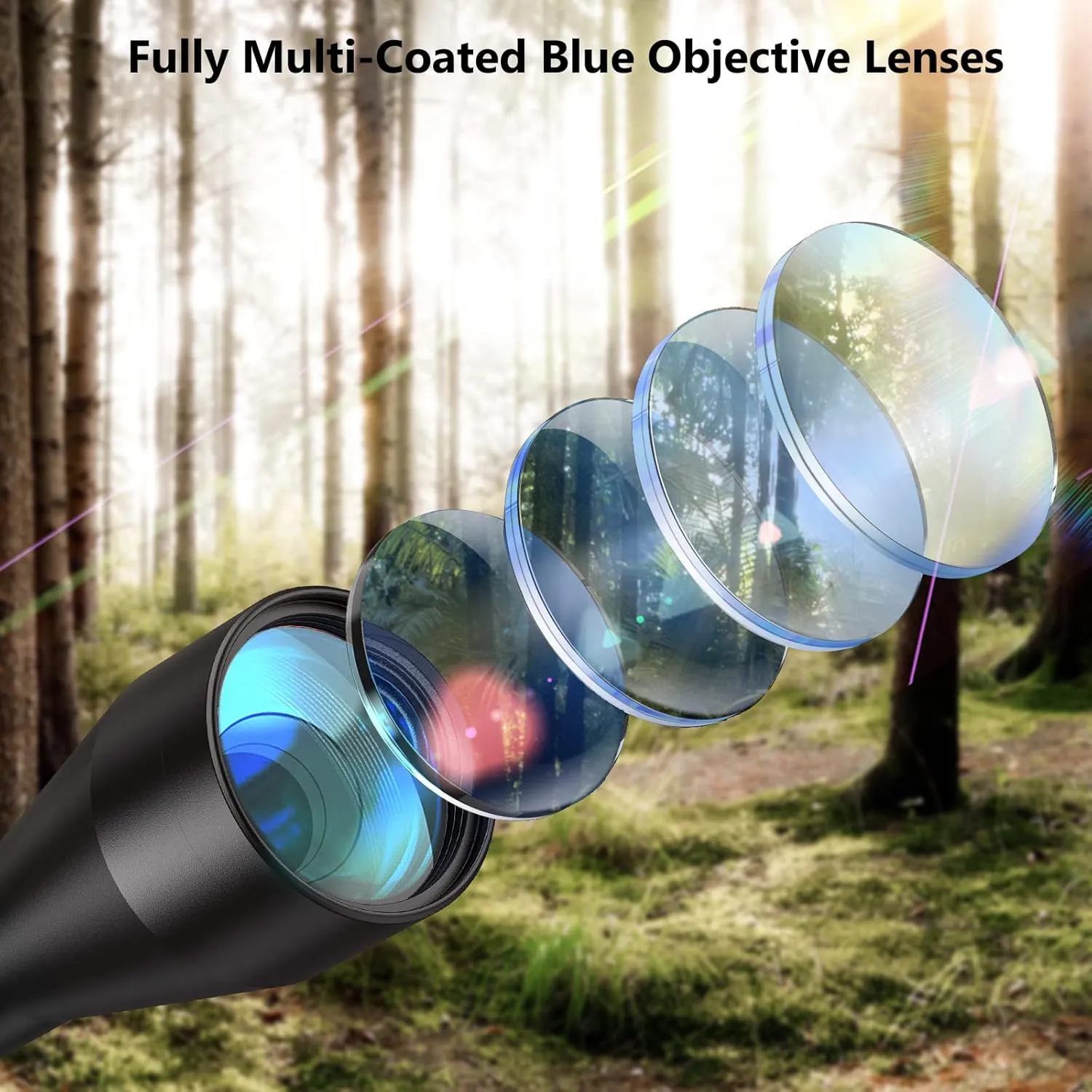 CVLIFE 3-9x40 Optics R4 Reticle Crosshair Scope with Scope Mounts