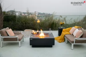 Elementi Plus OFG413DG Bergen Concrete Outdoor Fire Table