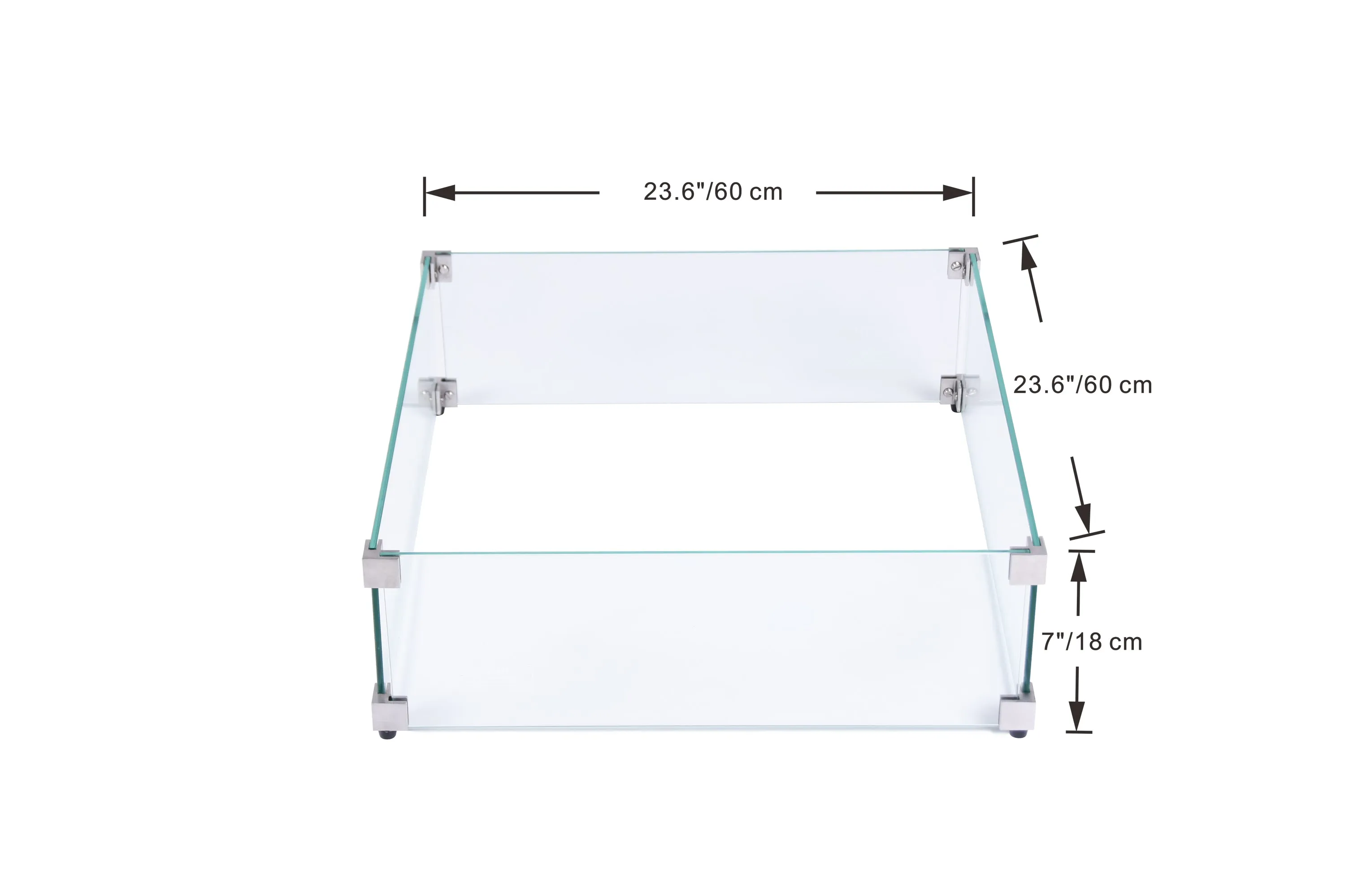 Elementi Plus OFG413DG Bergen Concrete Outdoor Fire Table