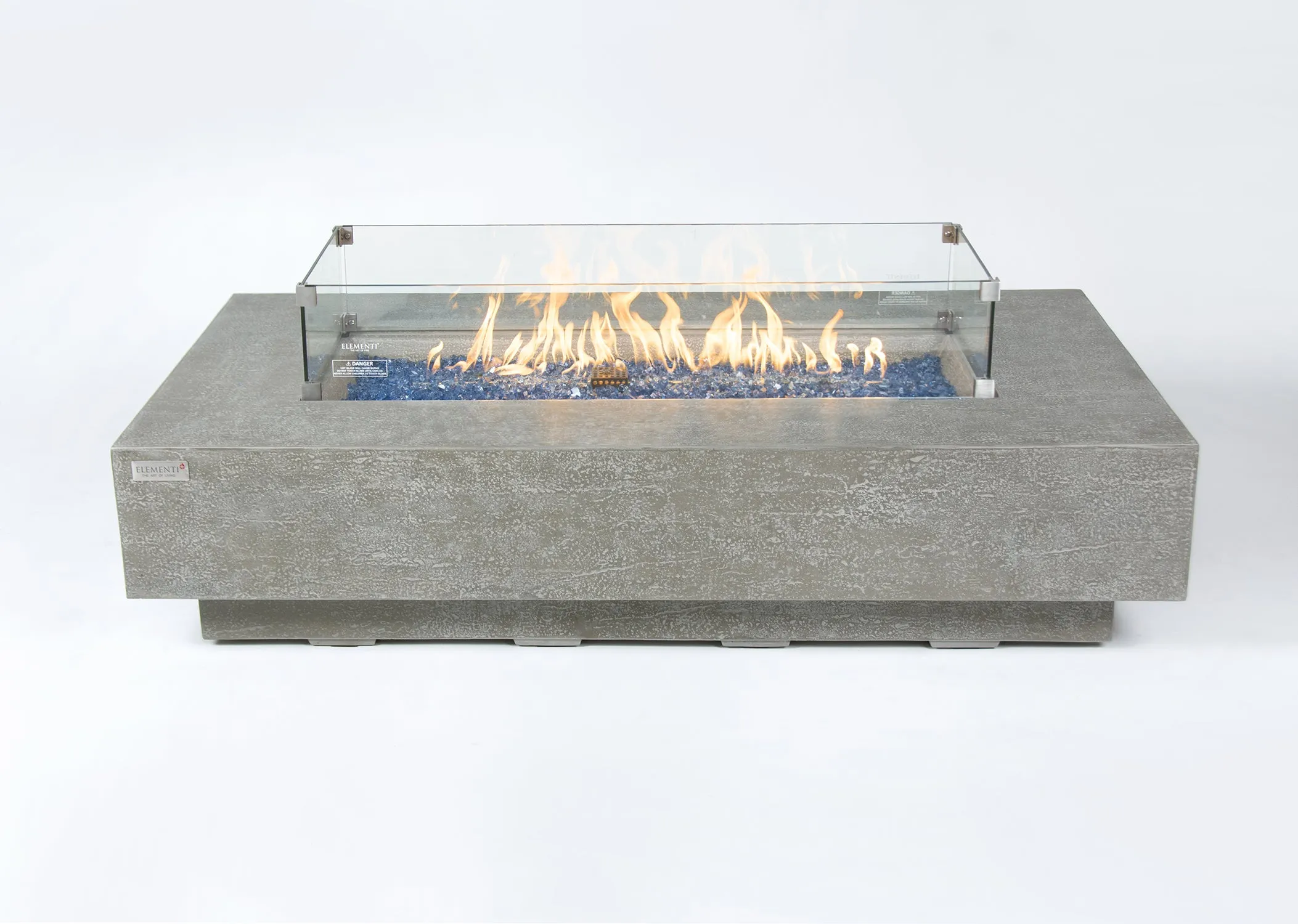 Elementi Plus OFG415LG Riviera Concrete Outdoor Fire Table