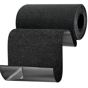 Fabric Repair Tape for Canvas, Awning, Tent, Cloth, Waterproof and Washable Heavy Duty Patch for Tear or Hole, Sail and Boat Bover, No Sewing or Ironing Need, Black