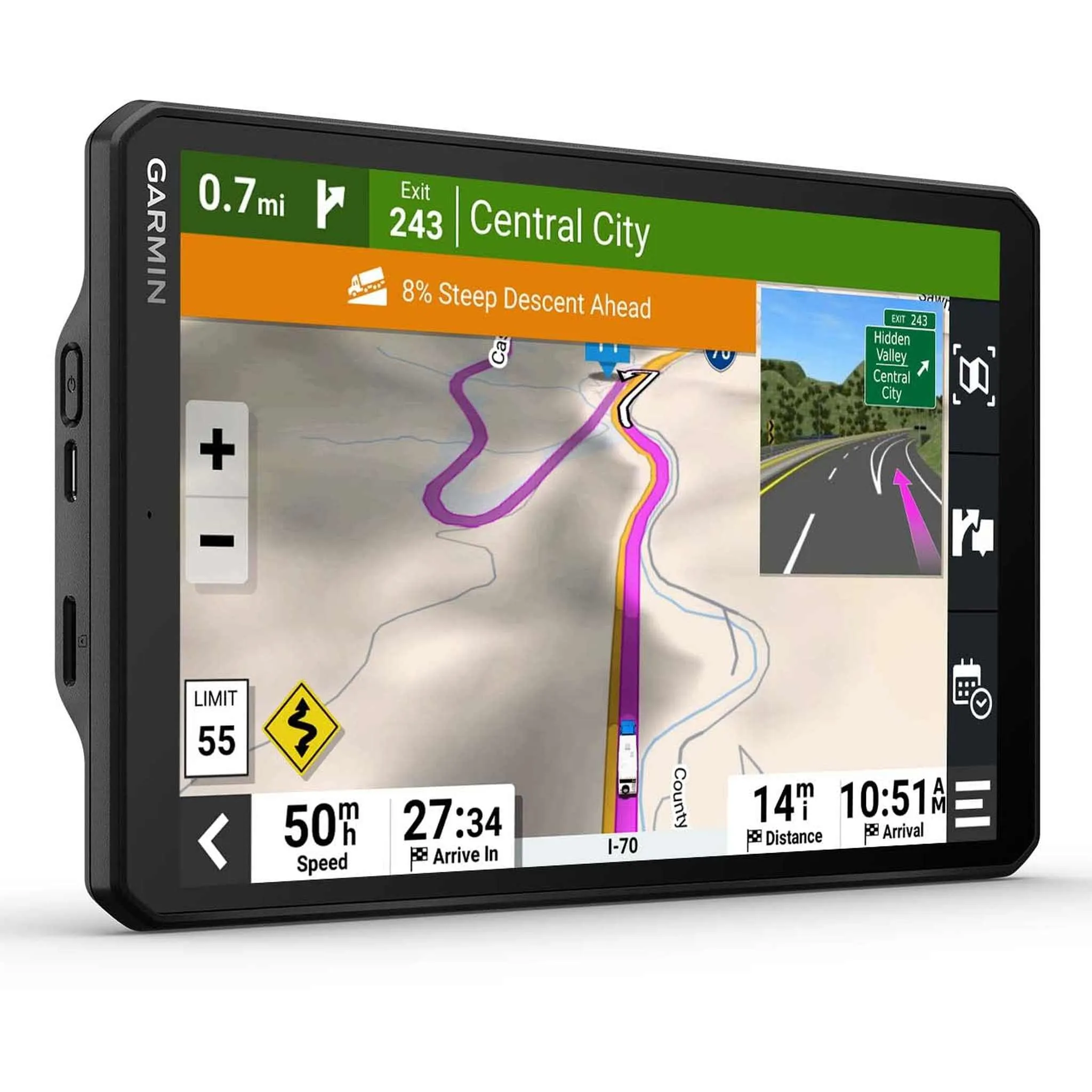 Garmin RV 895, Large, Easy-to-Read 8” GPS RV Navigator, Custom RV Routing, High-Resolution Birdseye Satellite Imagery, Directory of RV Parks and Services, Landscape or Portrait View Display