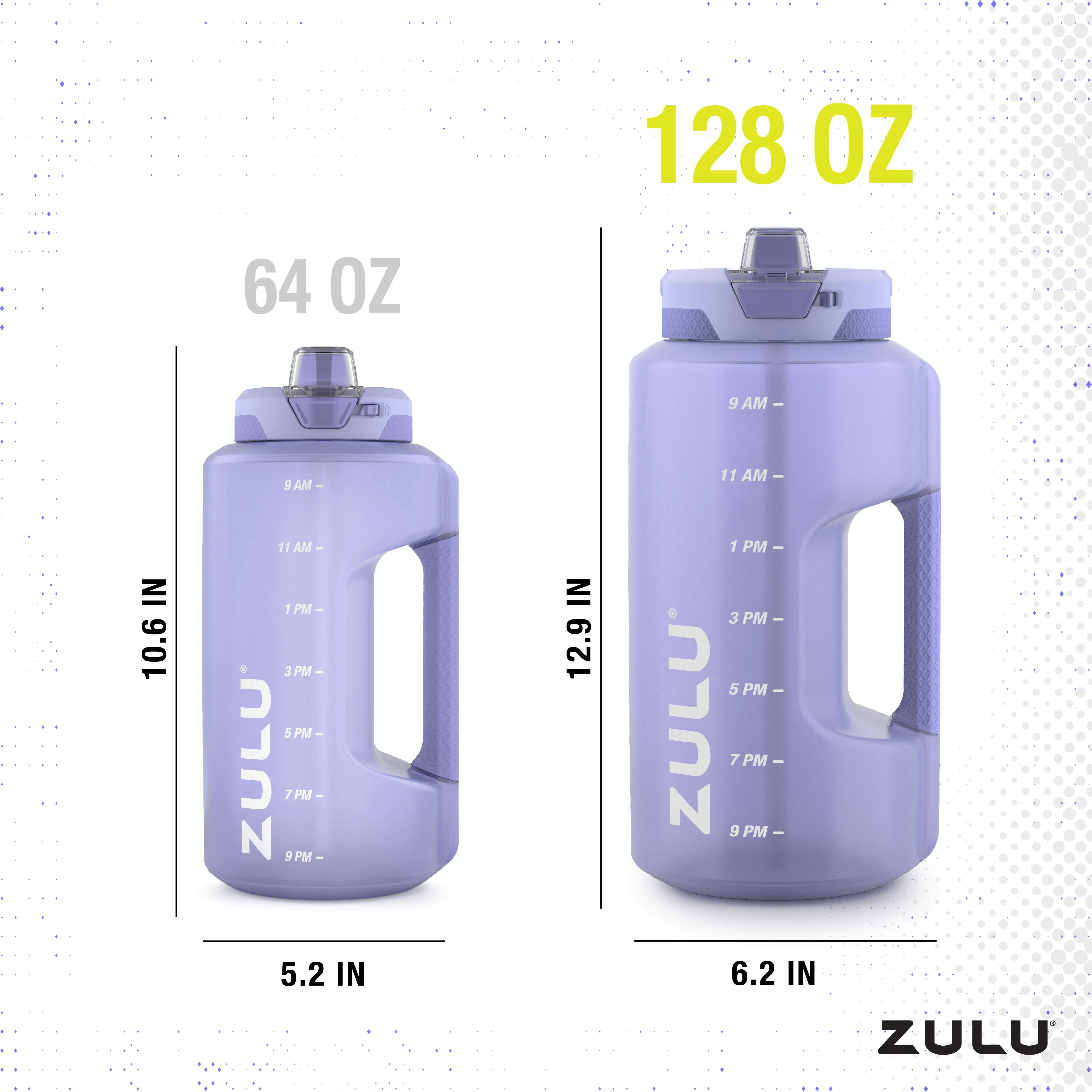 Goals Gallon 128oz Water Bottle With Straw