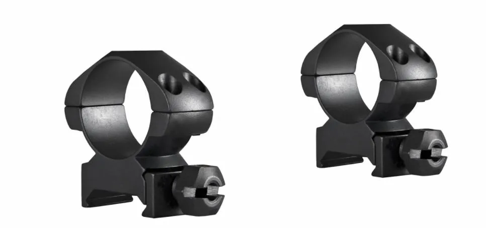 Hawke Precision 1" Weaver Medium Steel Ring Mounts