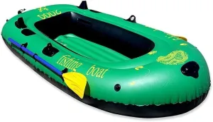 Inflatable Boats Inflatable Sea Fishing Boats, Rope Grabs, Inflatable Canoes, Rafts Green