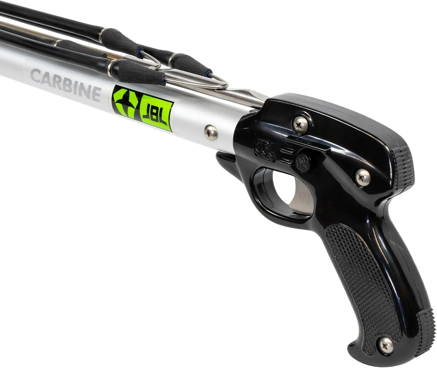JBL Spearguns Carbine Speargun for Spearfishing, Speargun for Freediving, Scuba Diving, Fishing, Diving, Aluminum Barrel, Stainless Steel Shaft, Easy Stretch Bands, Made in USA
