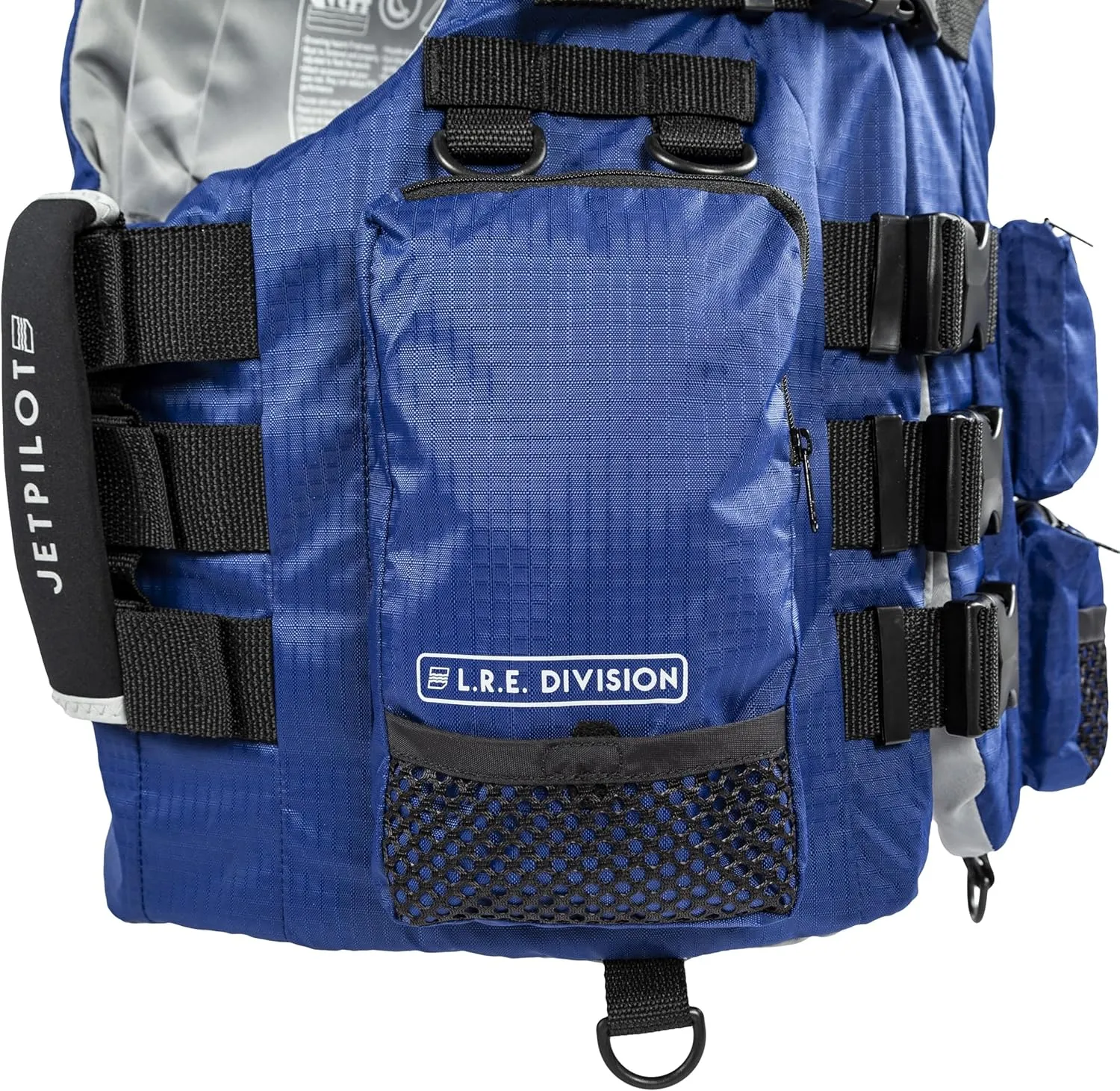 Jet Pilot - L.R.E. Navigator Nylon CGA Utility Vest - Coast Guard Approved Personal Flotation Device - Water Sports Life Vest