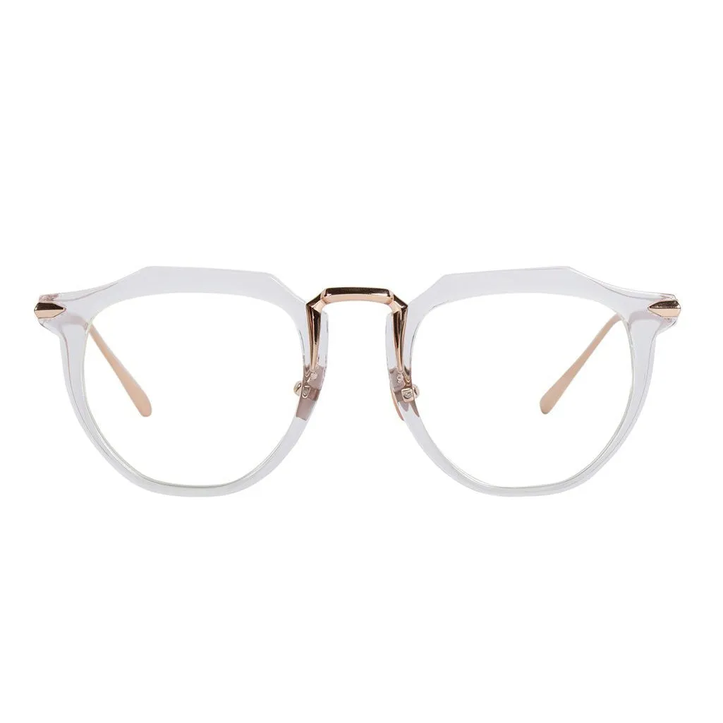 Le Chateau | Optics - Crystal w. Rose Gold Titanium Trim / Clear Lens
