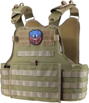 MGFLASHFORCE Tactical Vest for Men, Airsoft Molle Vest