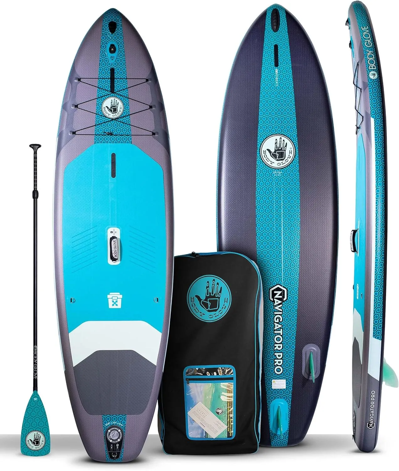 Navigator Pro 10'6" Inflatable Paddle Board - Silver/Teal