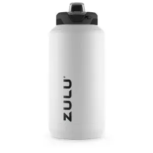 New - Zulu Goals 64oz Half Gallon Stainless Steel Jug - White