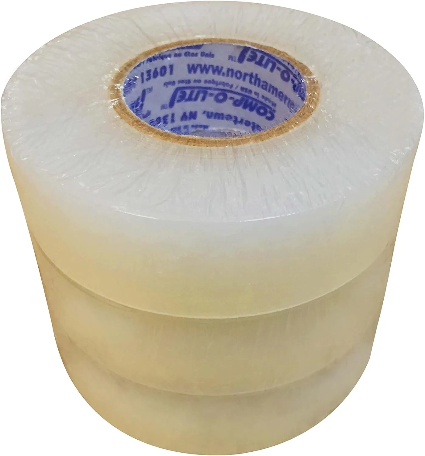North American Tapes, Comp-O-Lite, Hockey Tape, 3 Rolls Per Pack, Clear Poly Shin Pad, 24MM X 25M Per Roll, Made in USA, Easy Rip & Stretch