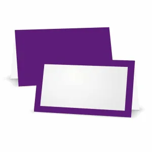 Purple Place Cards - Tent Style