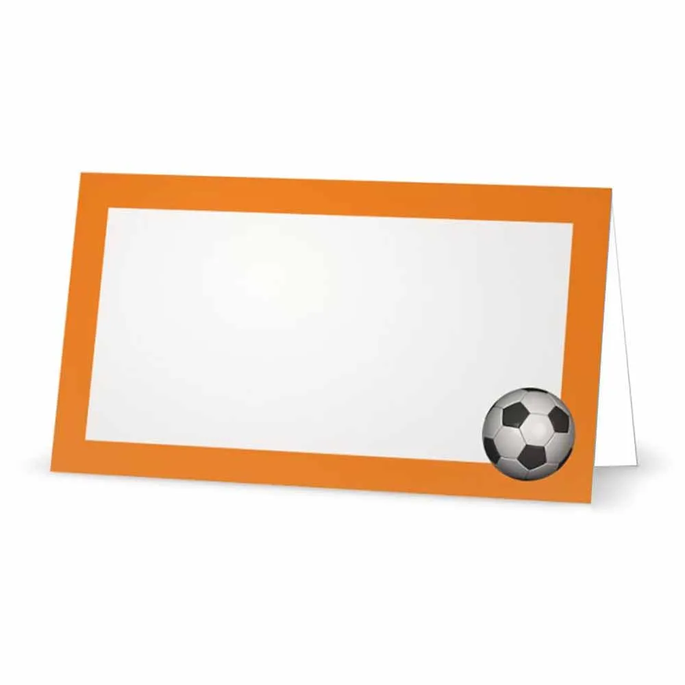 Soccer Ball Place Cards  - Tent Style - SELECT COLOR