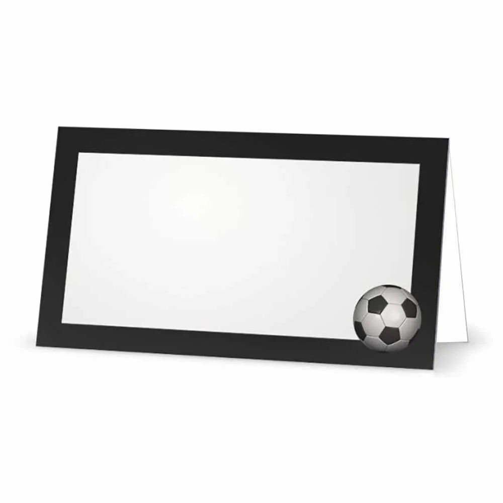 Soccer Ball Place Cards  - Tent Style - SELECT COLOR
