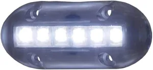 T-H Marine High-Intensity LED Underwater Boat Lights - Waterproof Surface Mount Lighting for Night Fishing & Recreational Use - 180 Lumens, Long Life, Low Power Draw - White Light