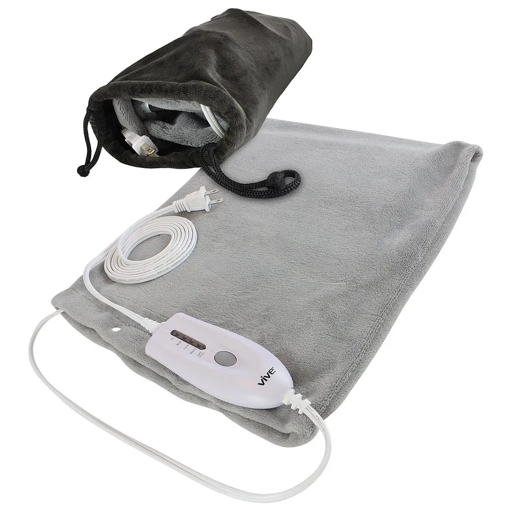 Vive Large Heating Pad w/Soft Micro-plush Cover