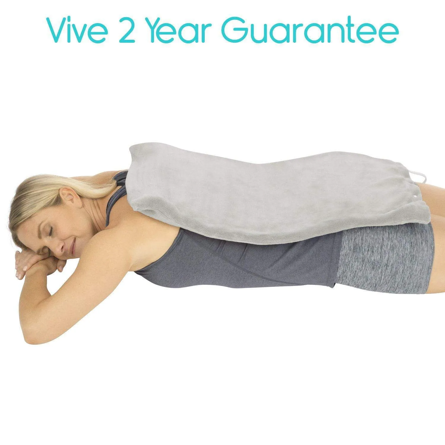Vive Large Heating Pad w/Soft Micro-plush Cover
