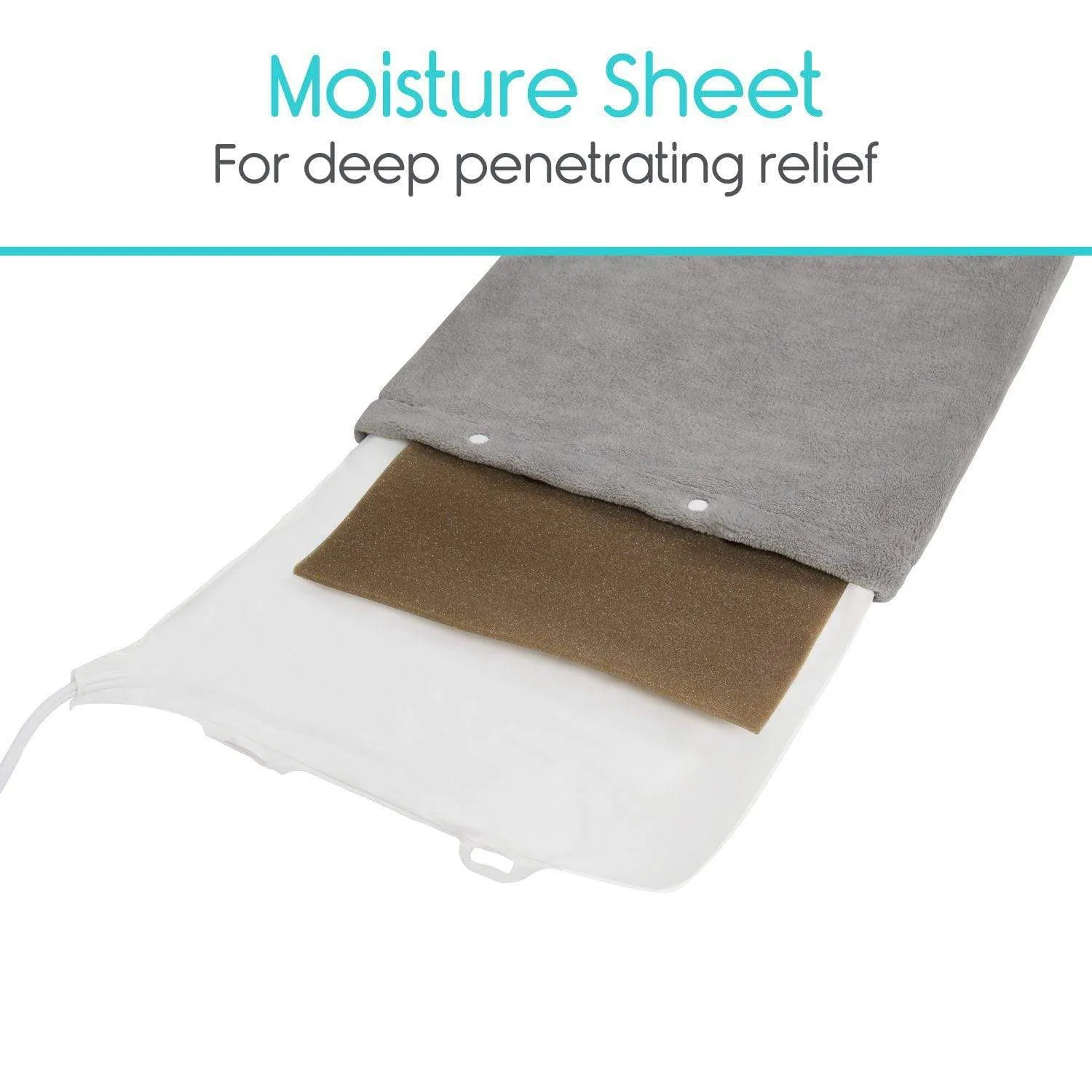 Vive Large Heating Pad w/Soft Micro-plush Cover