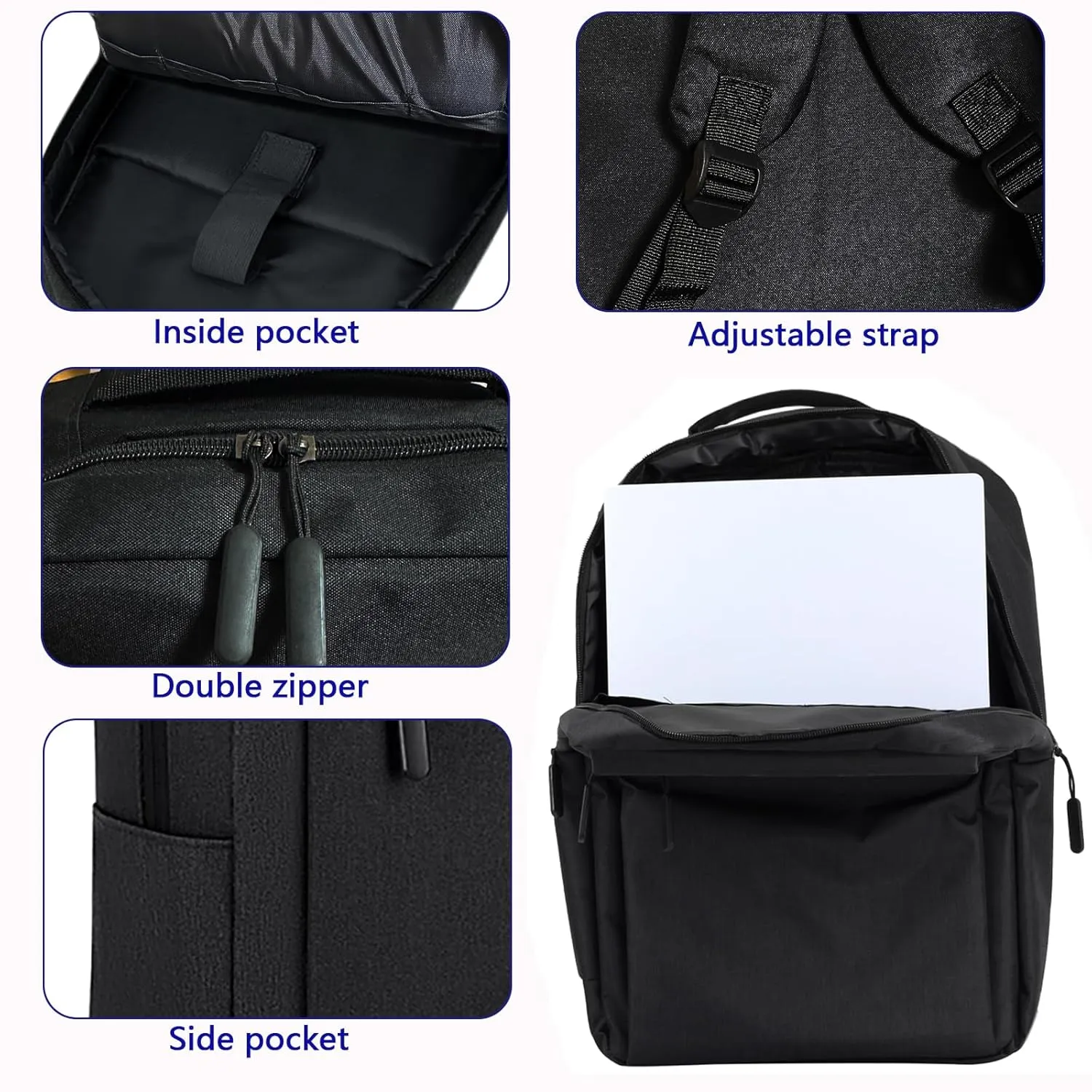 ZLDYPINK Travel Carrying Backpack for PS5, Storage Bag Case Compatible with Playstation 5 Console for Game Disc, Controllers and Gaming Accessories